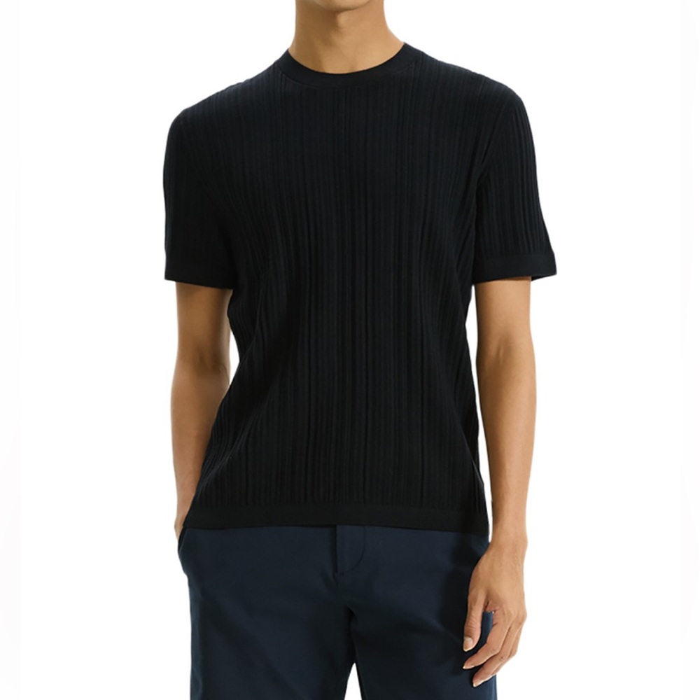 Theory men’s Damian tee, black- size large